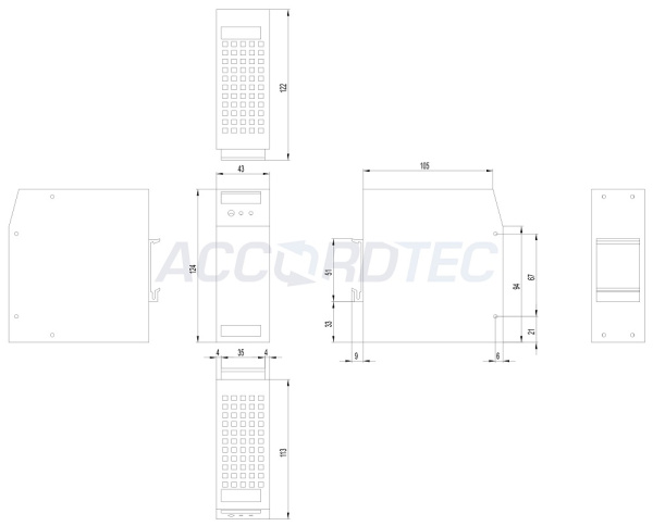 ББП-100 DIN Блок бесперебойного питания ACCORDTEC, 12 В, 10 A